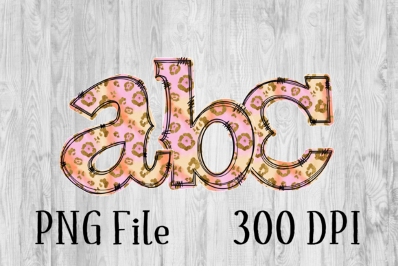 Download Pink Leopard Lower Case ABC - Ink Collection