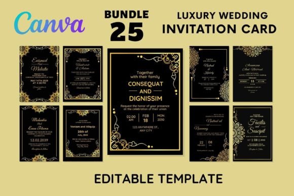 Download 25 Luxury Wedding Invitation Card Vol-2 - Wedding Collection