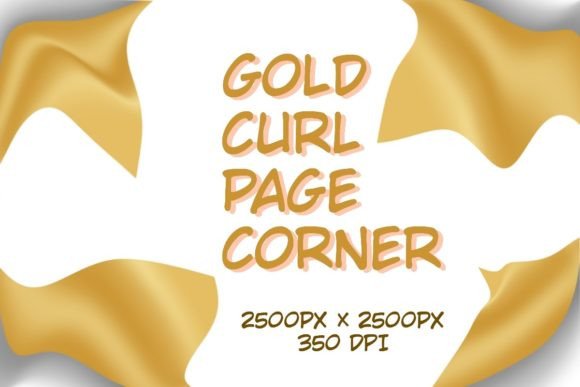 Download Gold Curl Page Corner - Gold Collection