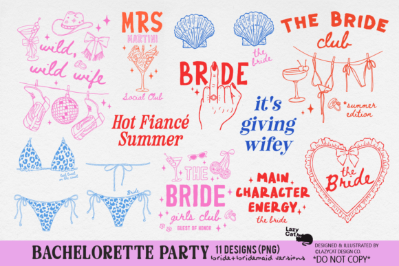 Download Bachelorette Party Bride Bach PNG Bundle - Art Collection