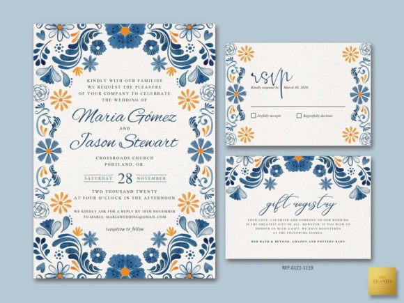 Download Mexican Theme Wedding Set 12 Template - Wedding Collection