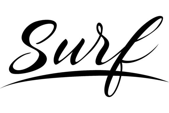 Download Surf Lettering. Calligraphic Inscription - Cript Collection