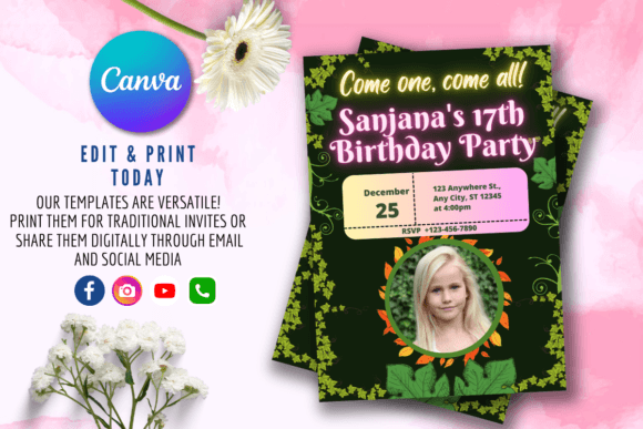 Download Editable Birthday Invitation Template - Premium Resources