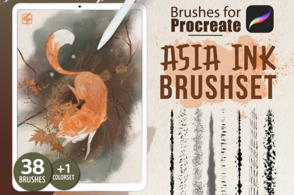 Download Procreate - Asia Ink Brushes - Ink Collection
