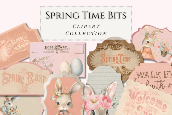 Download Spring Clipart - in the Garden Labels - Art Collection