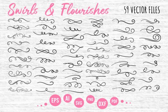 Download Swirls and Flourishes Clipart - Art Collection