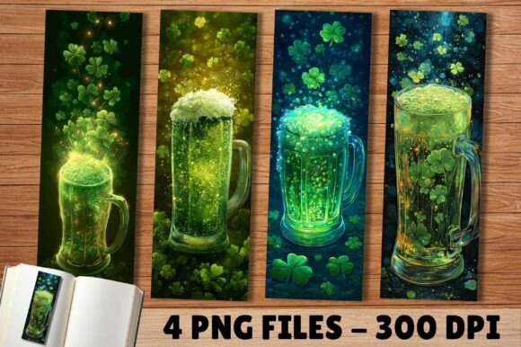 Download Anniversary Green Lucky Beer Bookmark - Green Collection