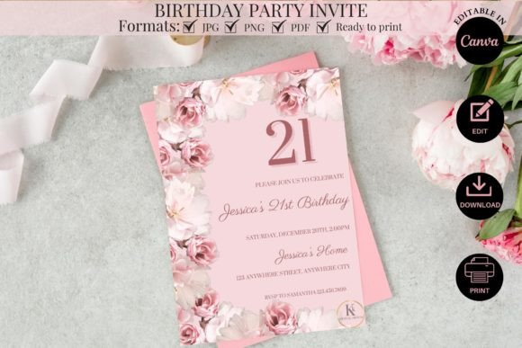 Download Birthday Party Invite Template - Art Collection