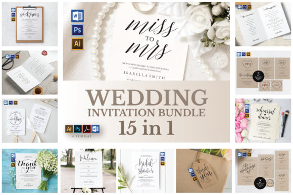 Download Wedding Invitation BUNDLE, TOS_29 - Wedding Collection