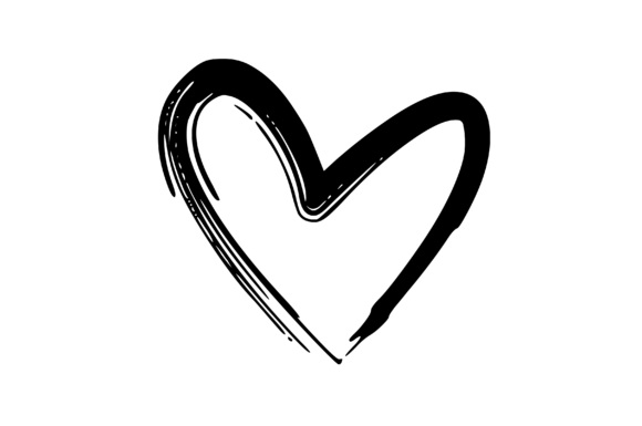 Download Rough Hand Drawn Hearts Graphic Element - Art Collection
