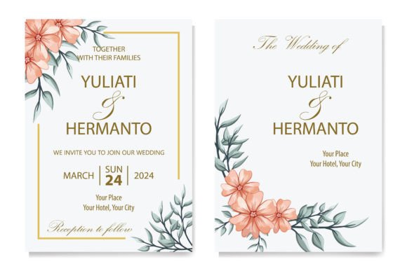 Download Floral Foliage Wedding Invitation - Wedding Collection